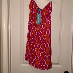 NWT Escapada Lani Dress pink white orange sea horse Sz M